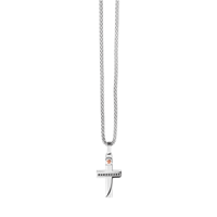 Collier Comete Homme Zip in Acier Spinello UGL521 - UGL521